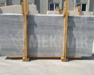 Puffin Grey Vein Cut Marble Slab - 5