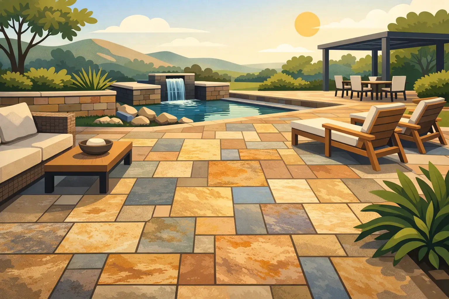 Scabos Pattern Set Pavers for Outdoor Projects