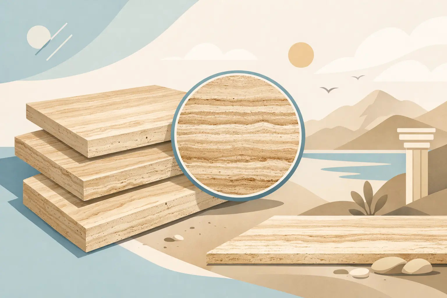 Leonardo Vein Cut Travertine Explained