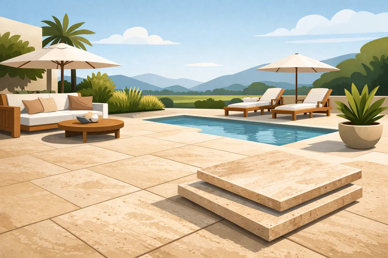 Best Travertine for Outdoor Patios