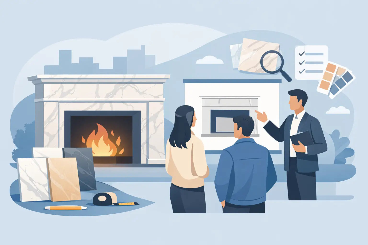Choosing a Marble Fireplace Surround Supplier