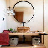 Lavabo en pierre naturelle onyx brun translucide, poli  (D) 41 cm (H) 16 cm