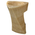 Honey Onyx Designer-Waschtisch mit Sockel (B) 55 cm (L) 59 cm (H) 87 cm
