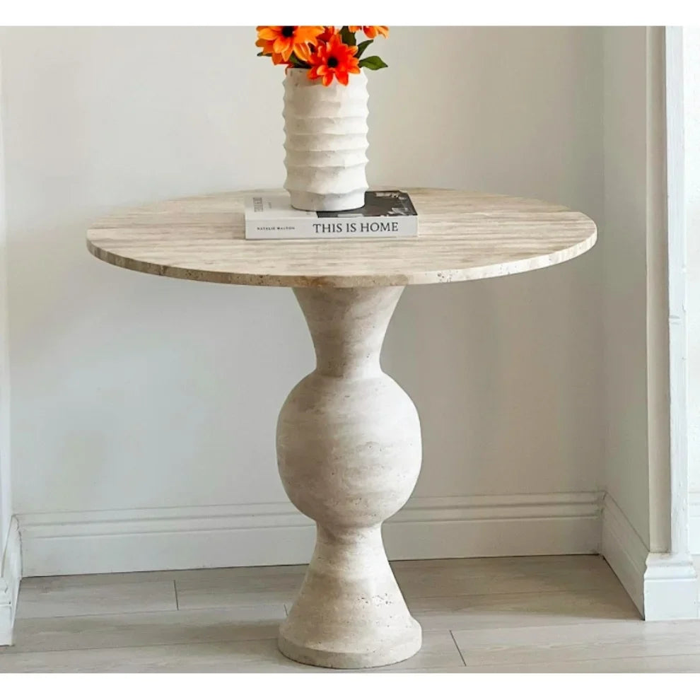 Mesa de comedor de travertino Jackson