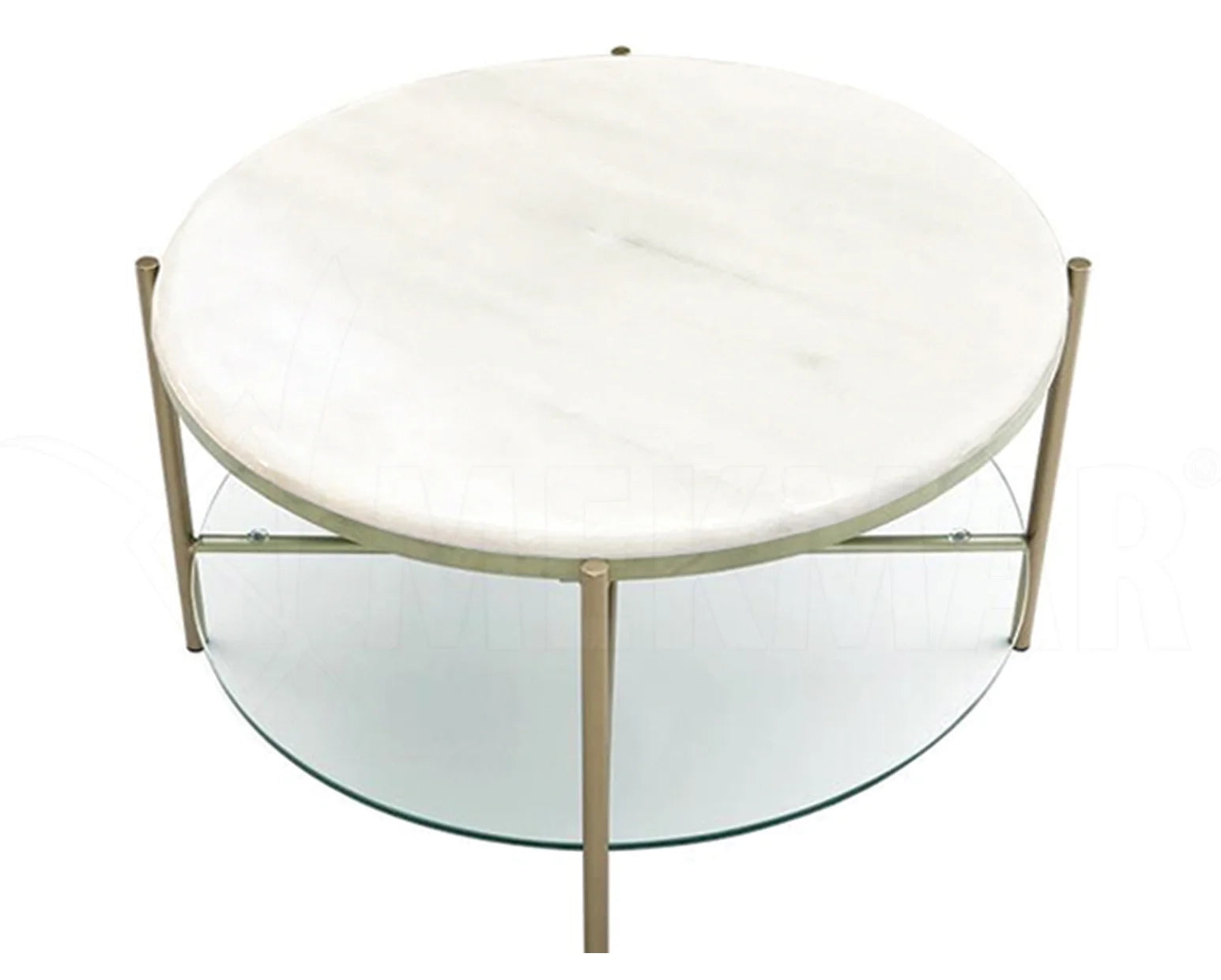 Bianco Ibiza Marble Round Table Top - 6