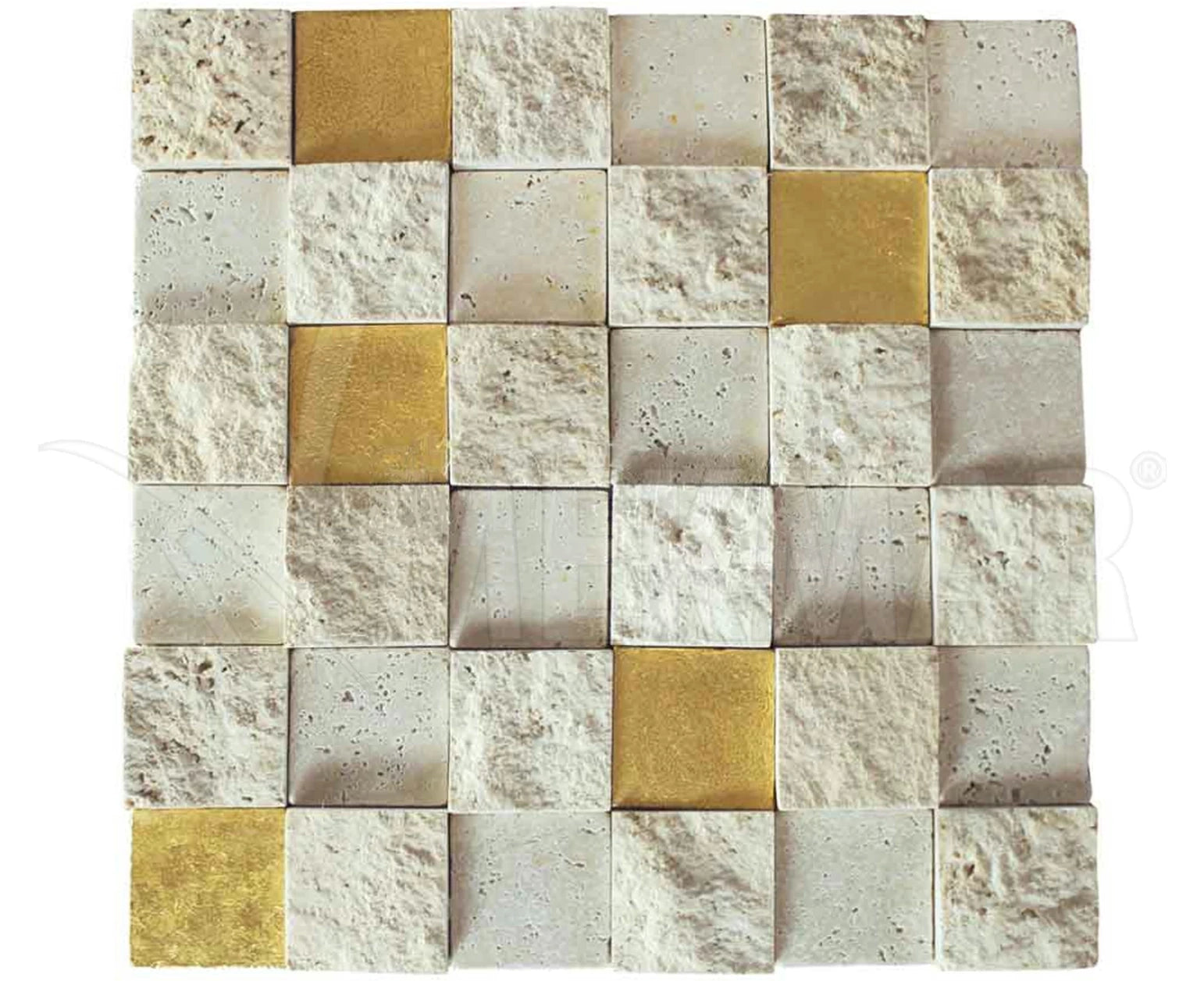 Travertine Mosaic TV-C-V44 - 1