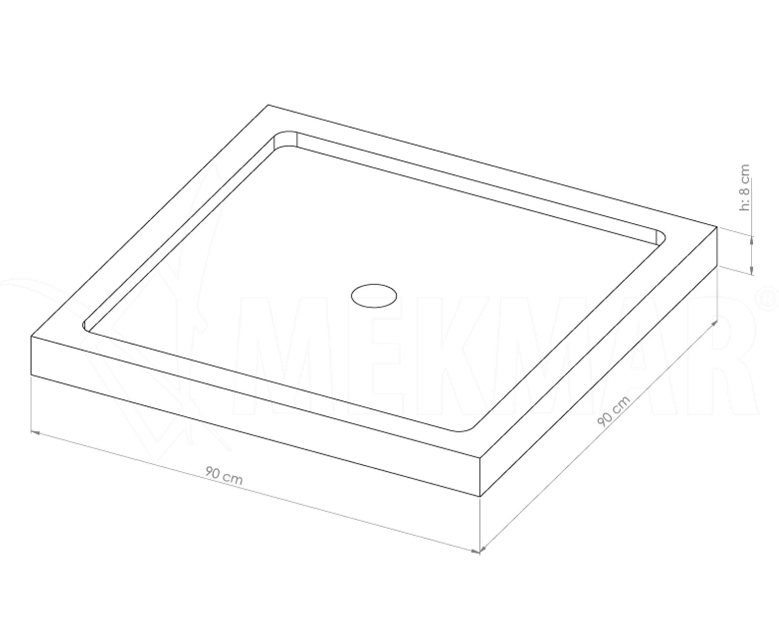 Shower Tray Model 102 - 8