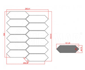 Marble Mosaic MP-W-PQ - 5