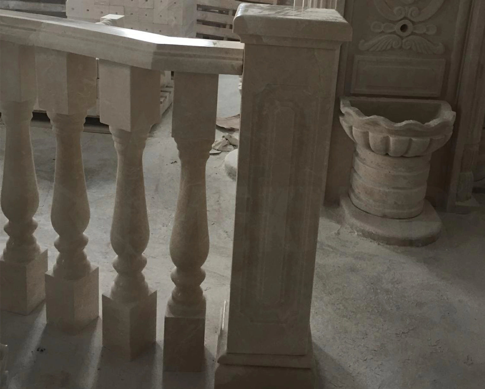 Bianco Ibiza Marble Balustrade - 8