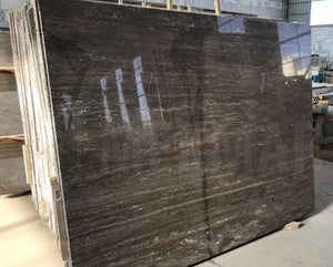Persian Silver Travertine Slab - 7