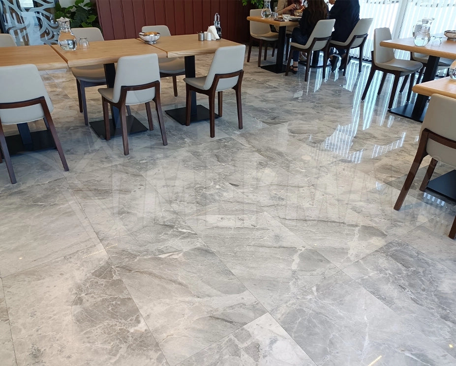 Cloudy Grey Marble - 6