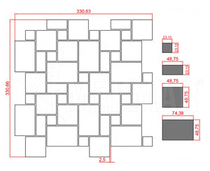Marble Mosaic MP-W-MP - 5