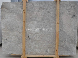 Silver Grey Travertine Slab - 4