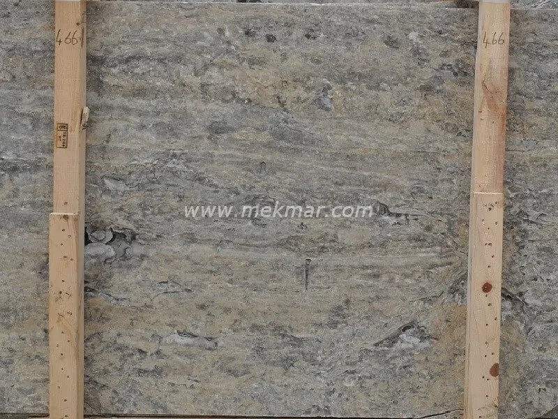 Silver Vein Cut Travertine Slab - 4