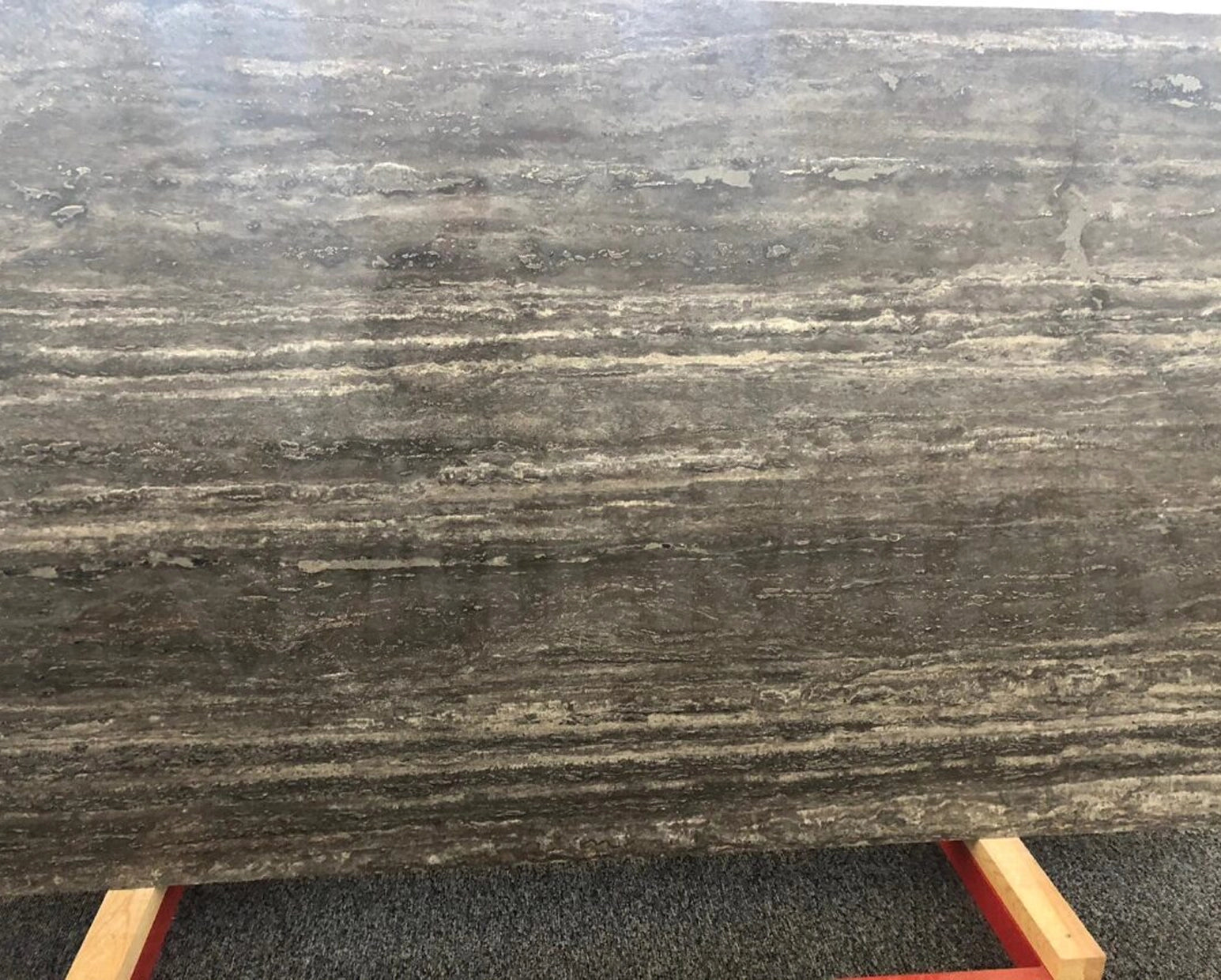 Persian Silver Travertine Slab - 9