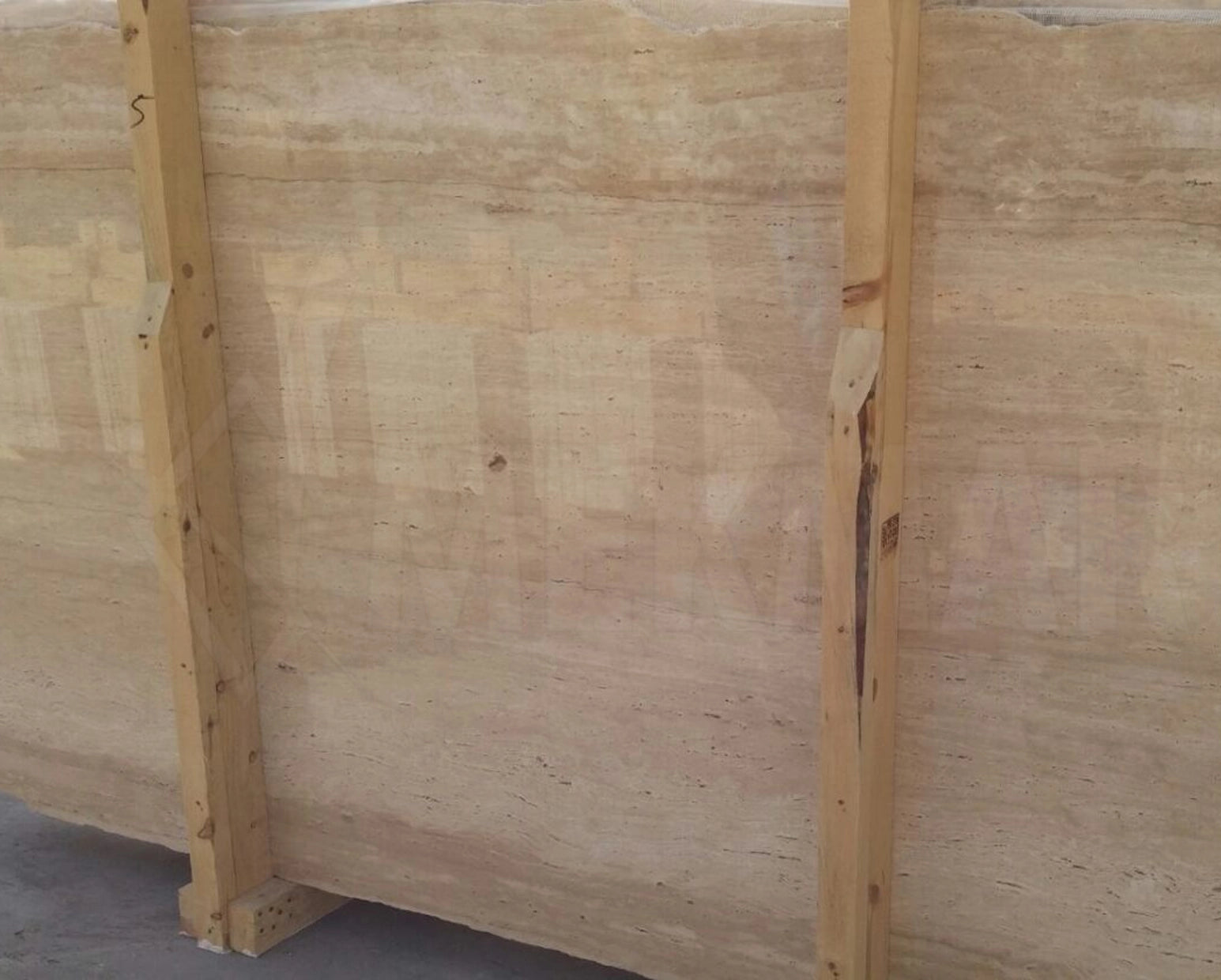 Classic Vein Cut Resin Travertine Slab - 7