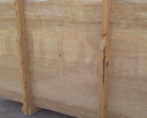 Classic Vein Cut Resin Travertine Slab - 7