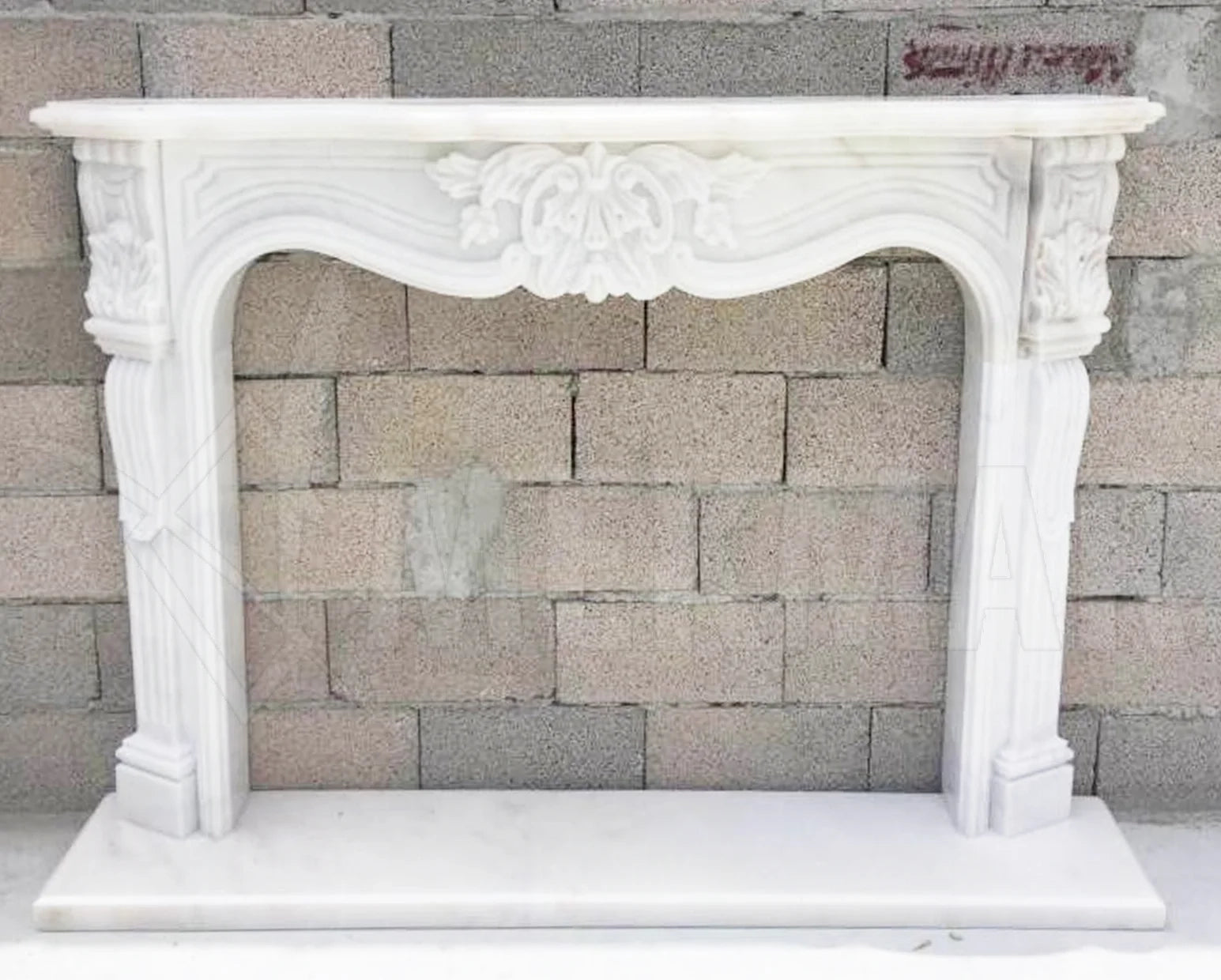 Bianco Ibiza Marble Fireplace - 3