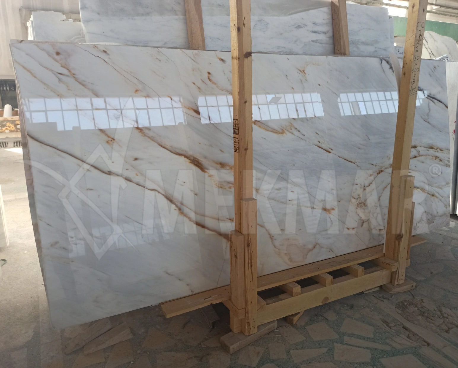 Calacatta Giallo Marble Slab - 8
