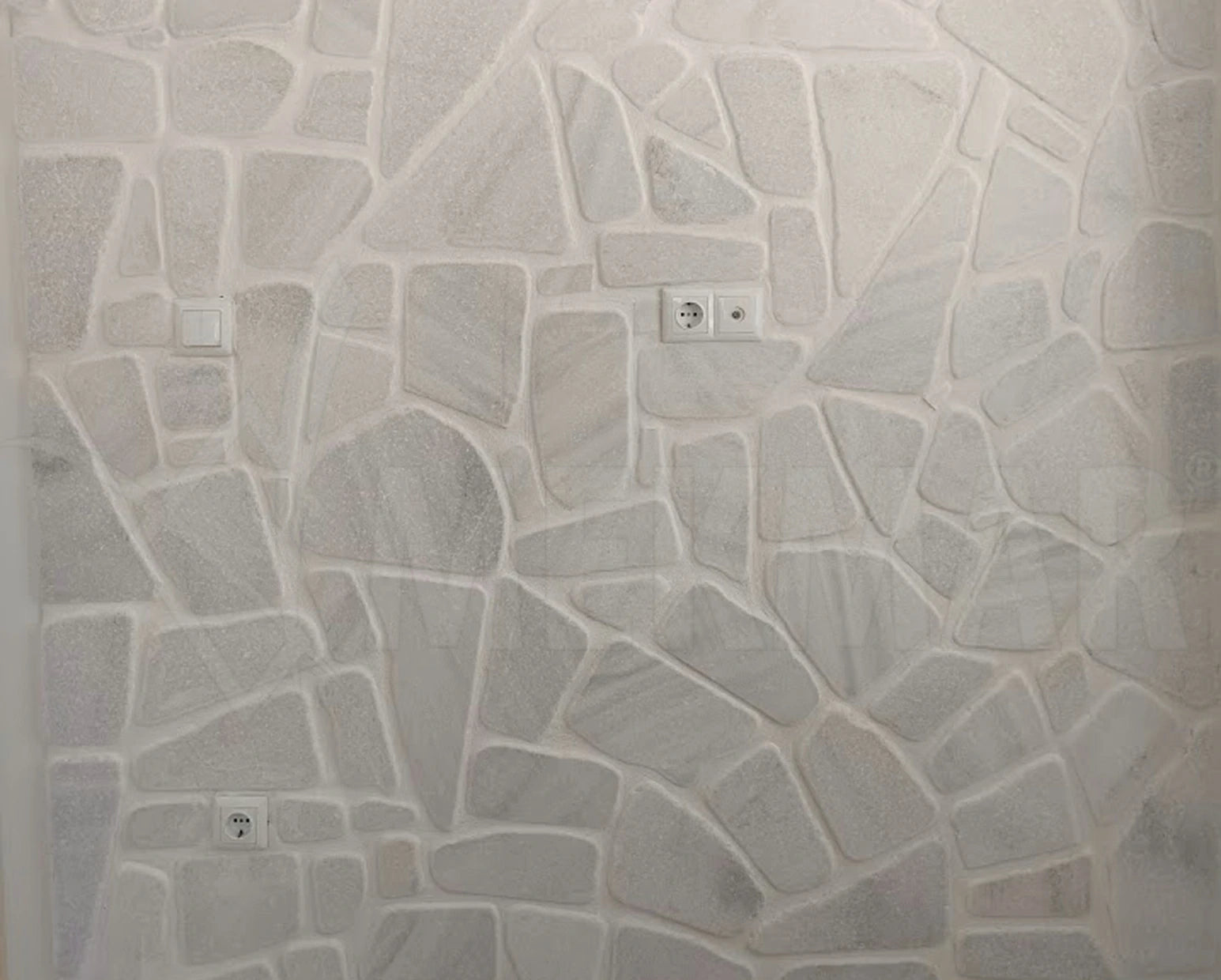 White Crazy Paver - 1