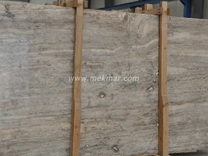 Silver Vein Cut Travertine Slab - 8