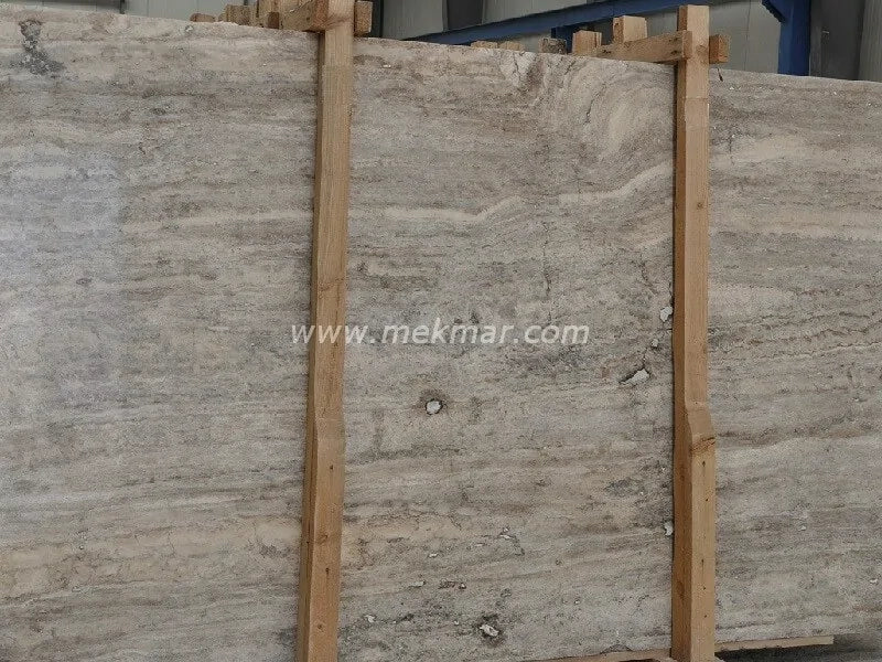 Silver Vein Cut Travertine Slab - 8