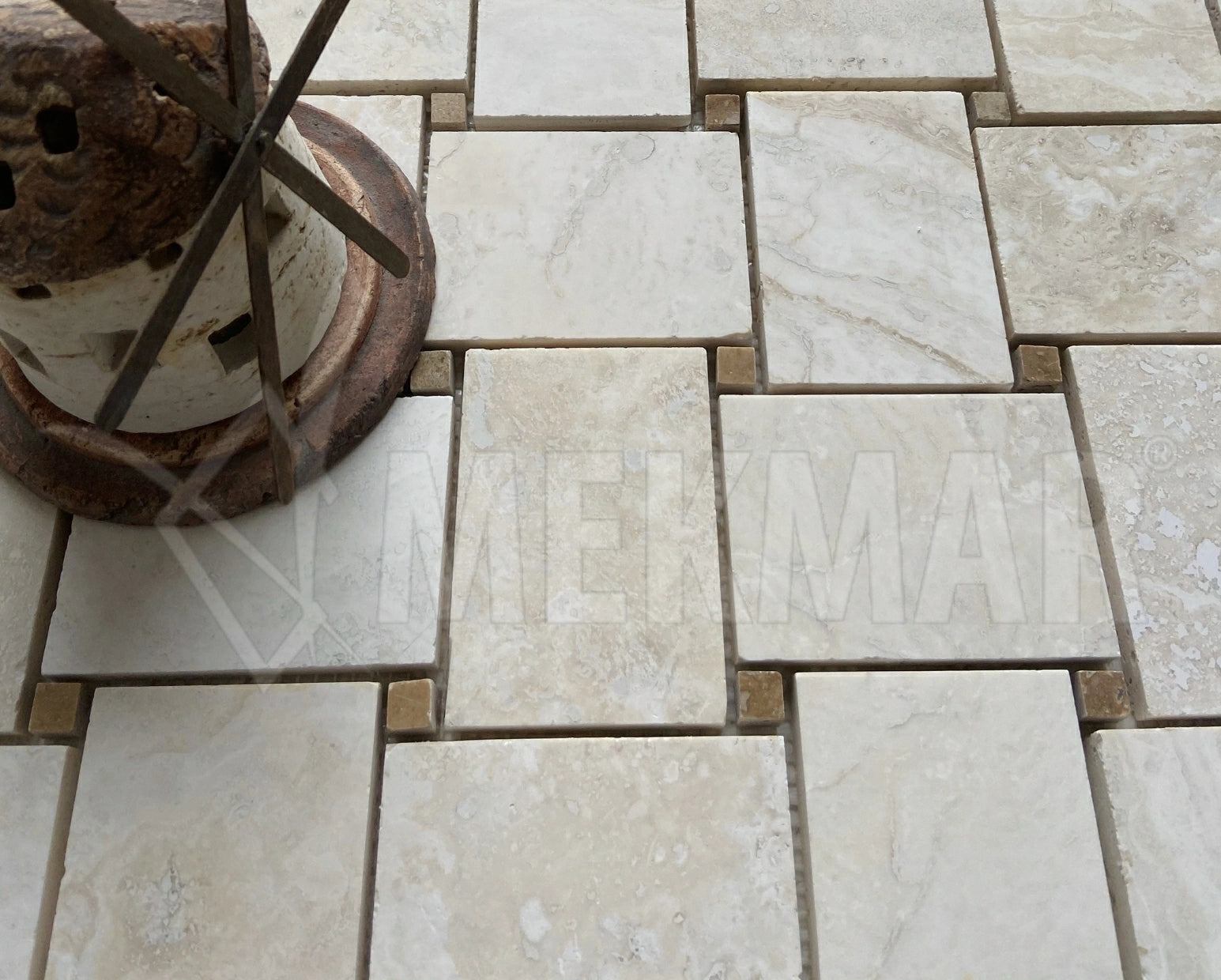 Mosaico de travertino TF-CB-BB - 1