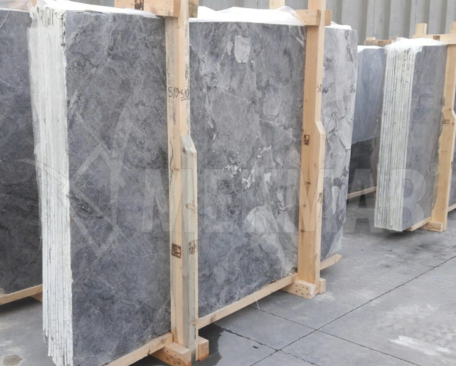 Puffin Grey Marble Slabs - 10