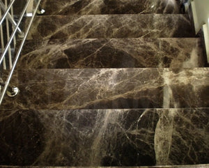 Emperador Dark Marble Stairs - 4