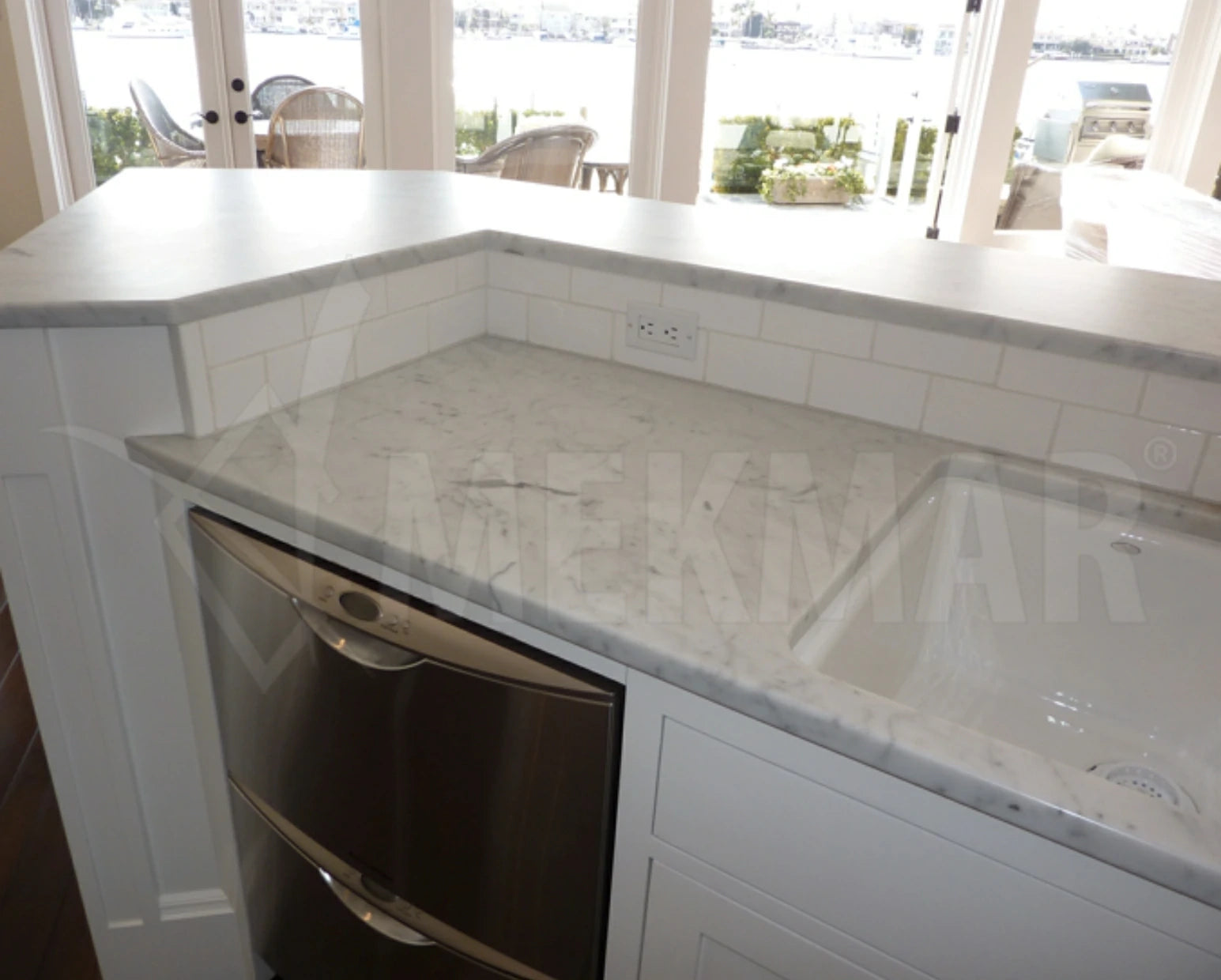 Bianco Ibiza Marble Countertop - 3