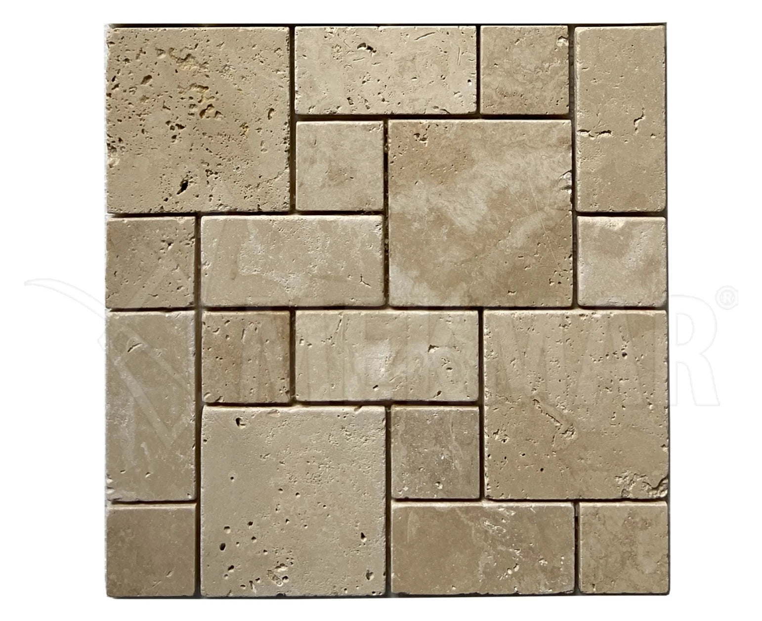 Mosaico de travertino TT-C-RP - 1