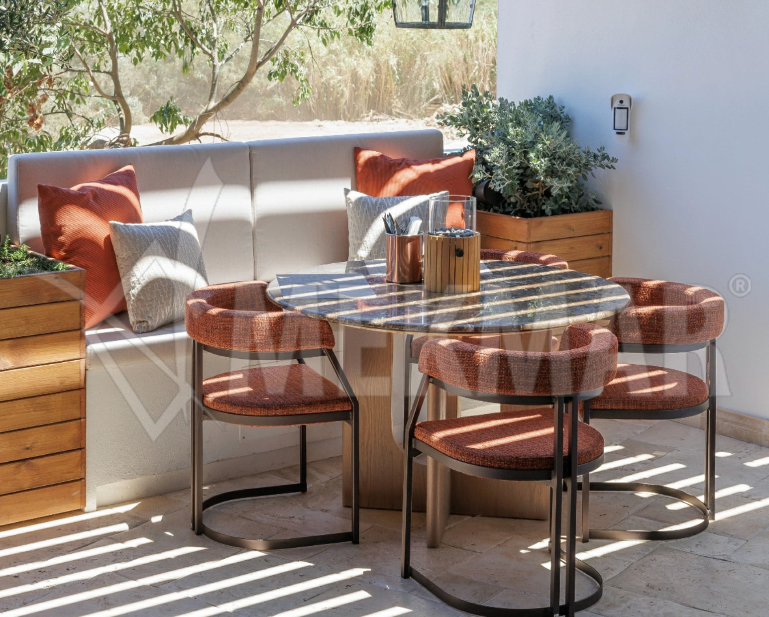 Ensemble de carreaux en travertin classique, motif « Pillowed » - 10