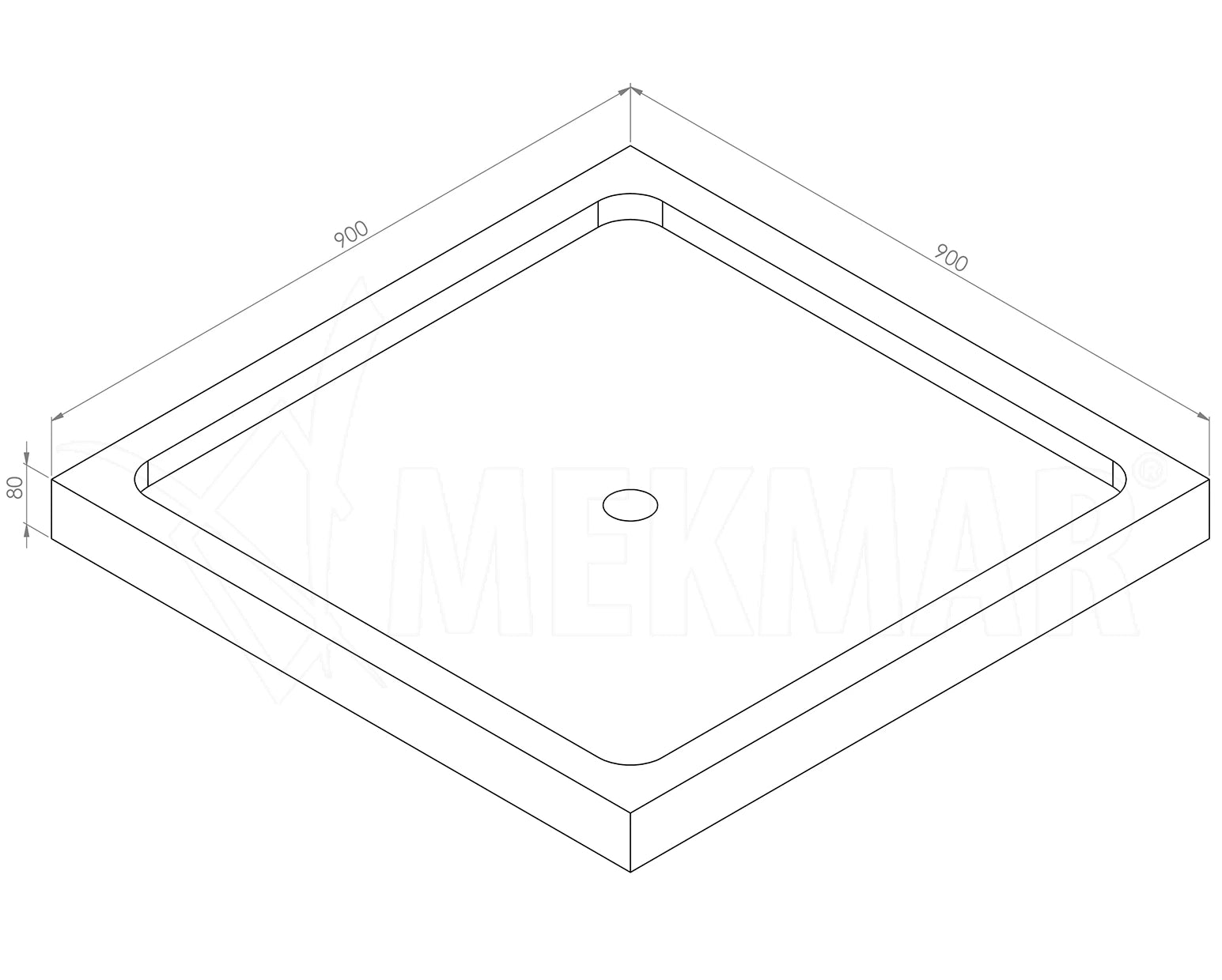 Shower Tray Model 63 - 6