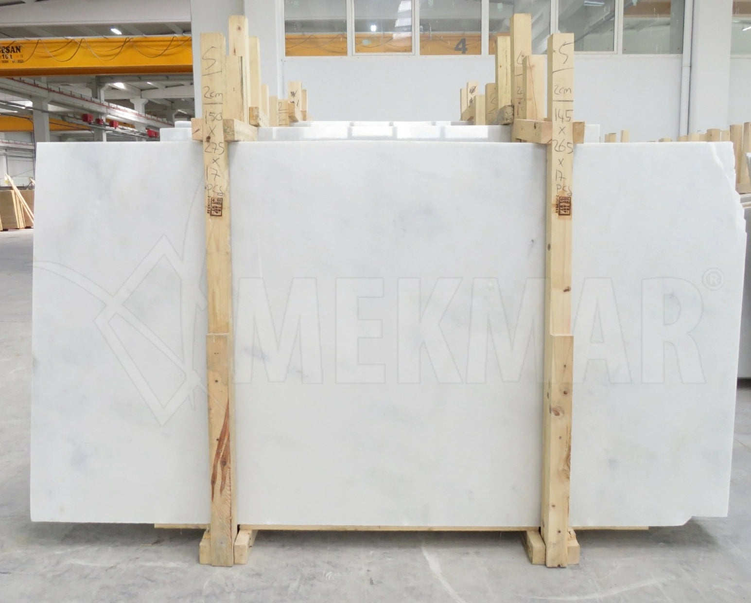 Pasha White Marble Slab - 7