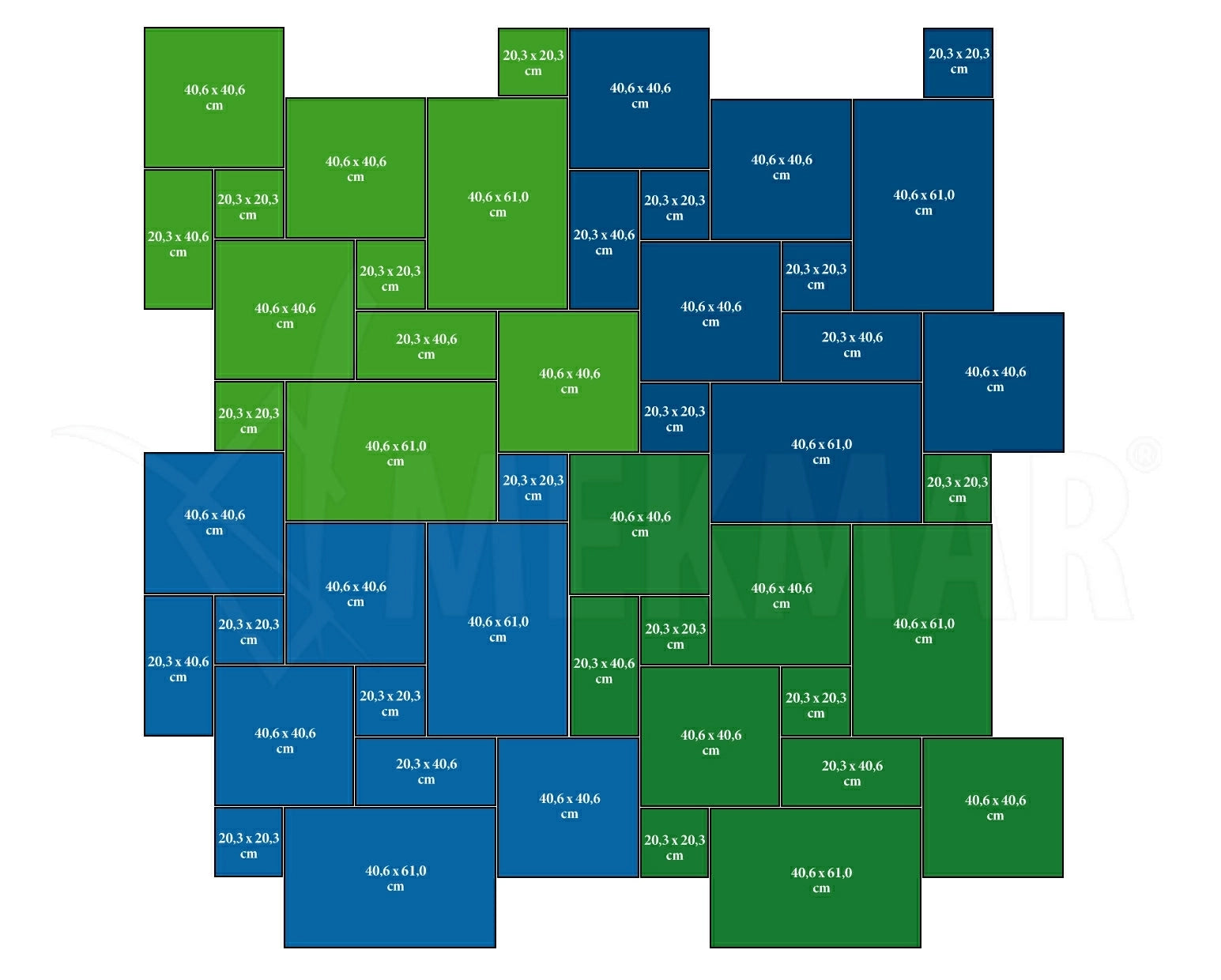 مجموعة أنماط طبيعية كلاسيكية من الحجر الجيري - 2