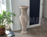 Jarrón de mármol Emperador Beige - 1