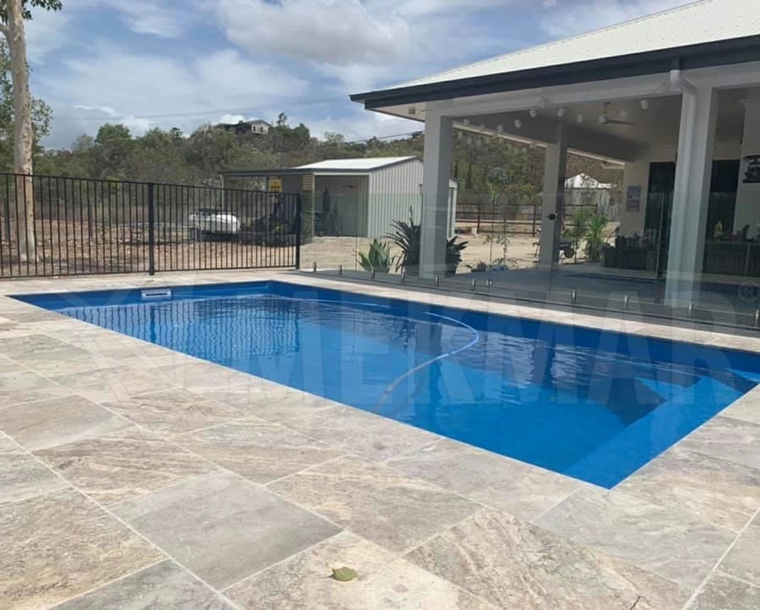 Silver Grey Travertine Paver - 10