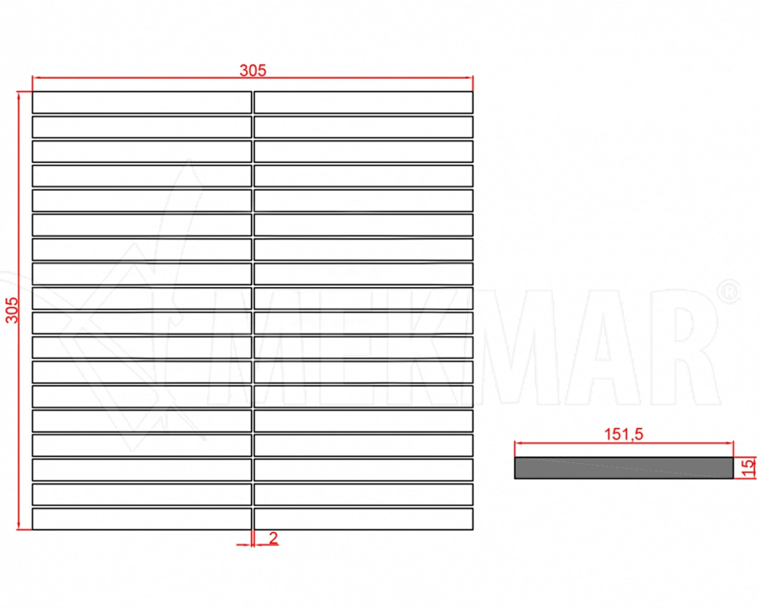 Travertine Mosaic TF-PY-IMP - 9