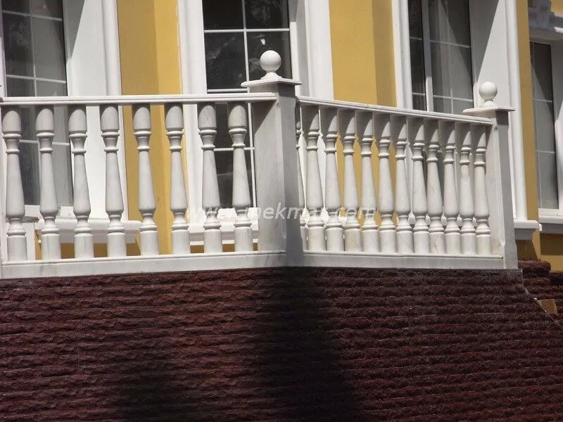Balustrade en marbre Bianco Ibiza - 1