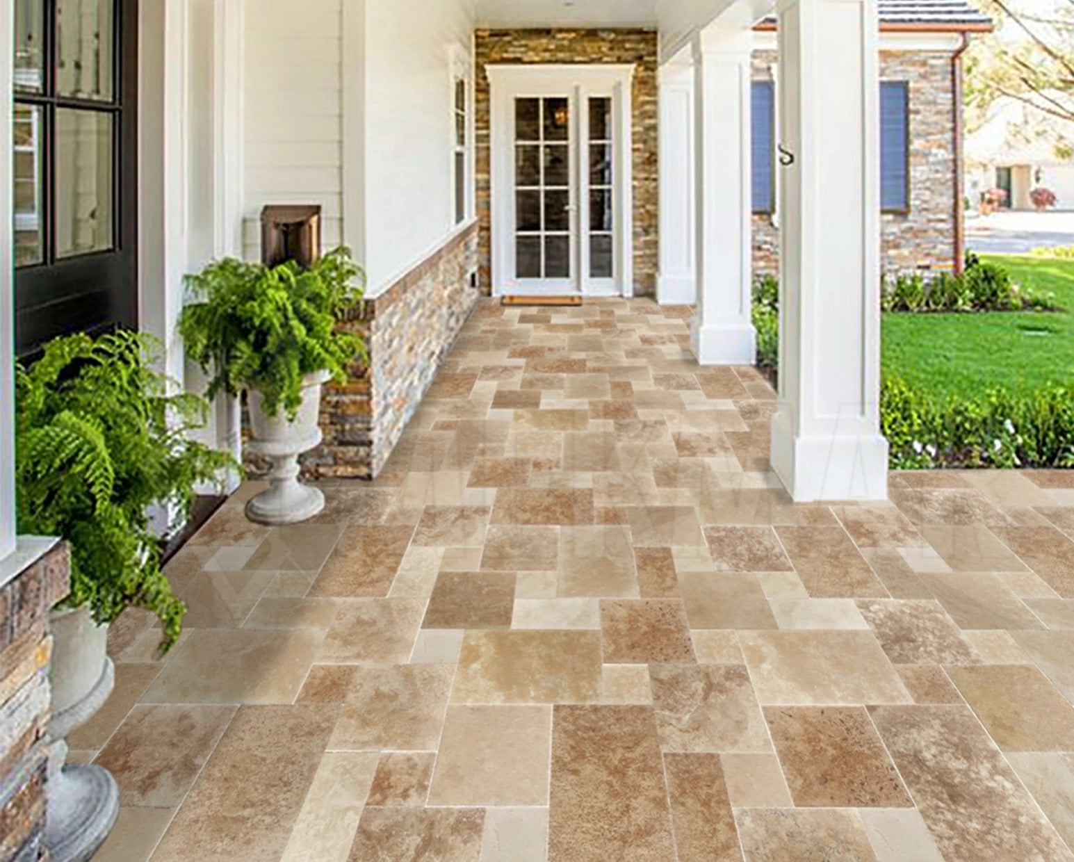 Ensemble de motifs « Tuscany Mix » en travertin - 7