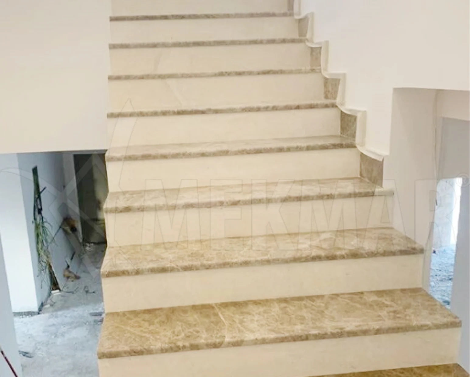 Vanilla Beige Marble Stairs - 4
