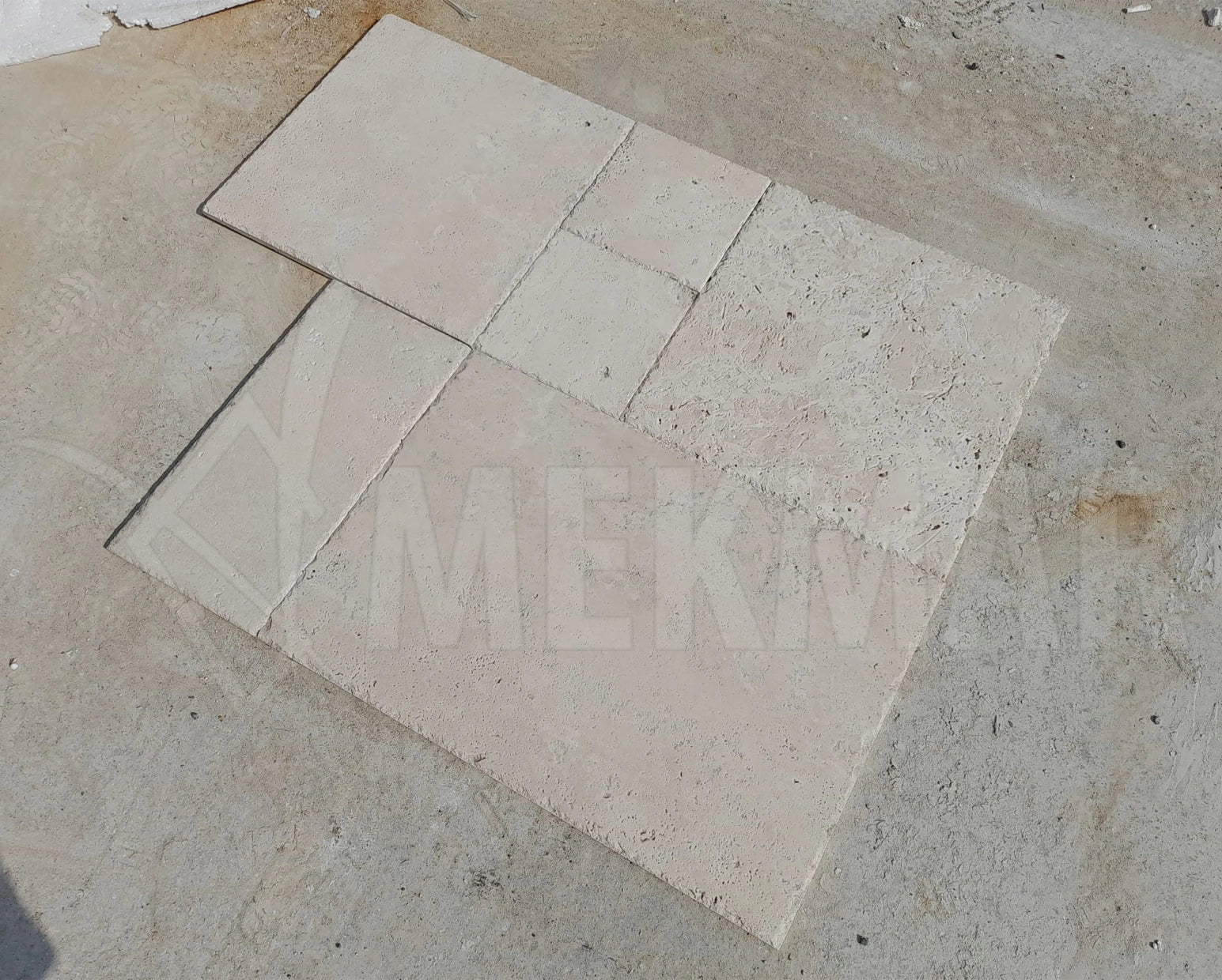 مجموعة أنماط طبيعية كلاسيكية من حجر الترافرتين - 6