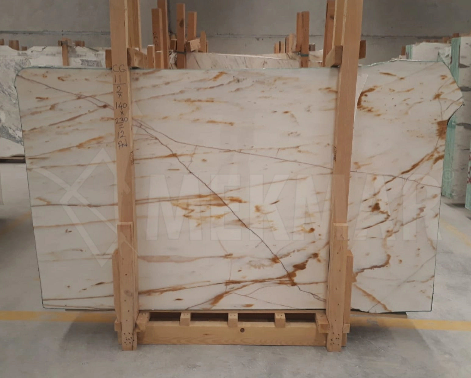Calacatta Giallo Marble Slab - 4