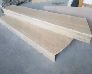 Classic Vein Cut Travertine Stairs - 6