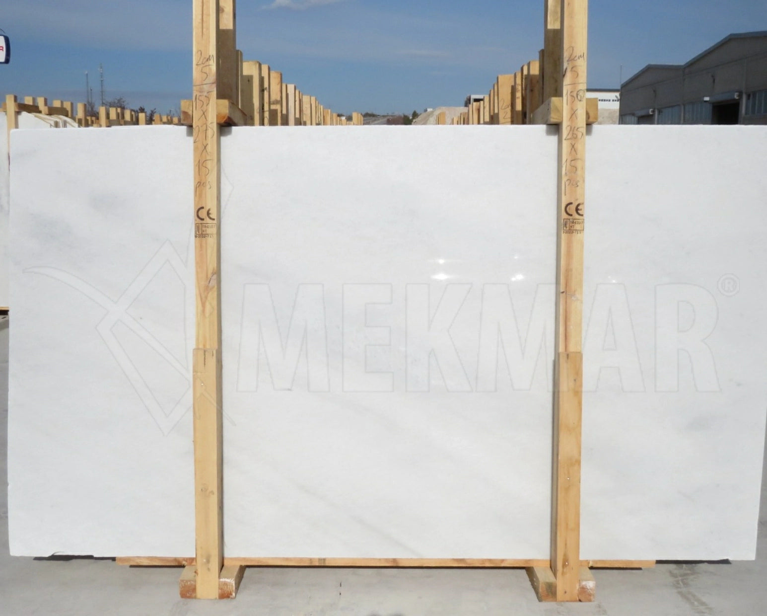 Pasha White Marble Slab - 4
