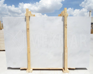 Pasha White Marble Slab - 6