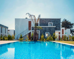 Marbre noir Snow, face fendue - 8