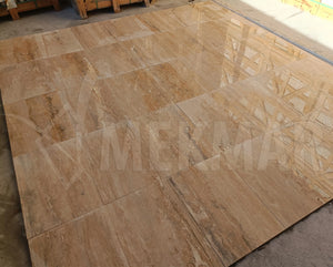 ترافرتين مينا ذو عروق ريفية - 5