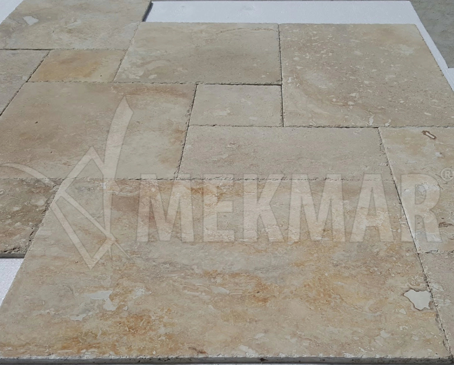 Ivory Rustic Pattern Set Travertine - 4
