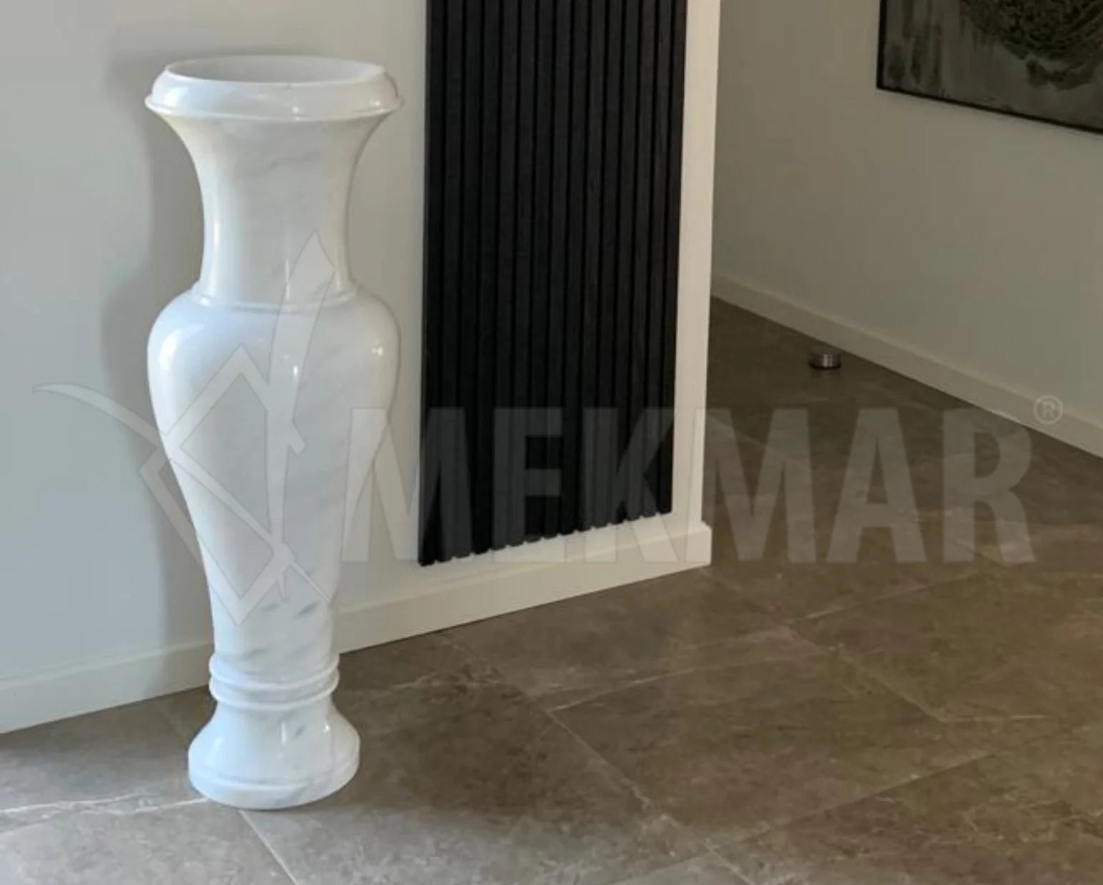 Vase en marbre Bianco Ibiza - 1